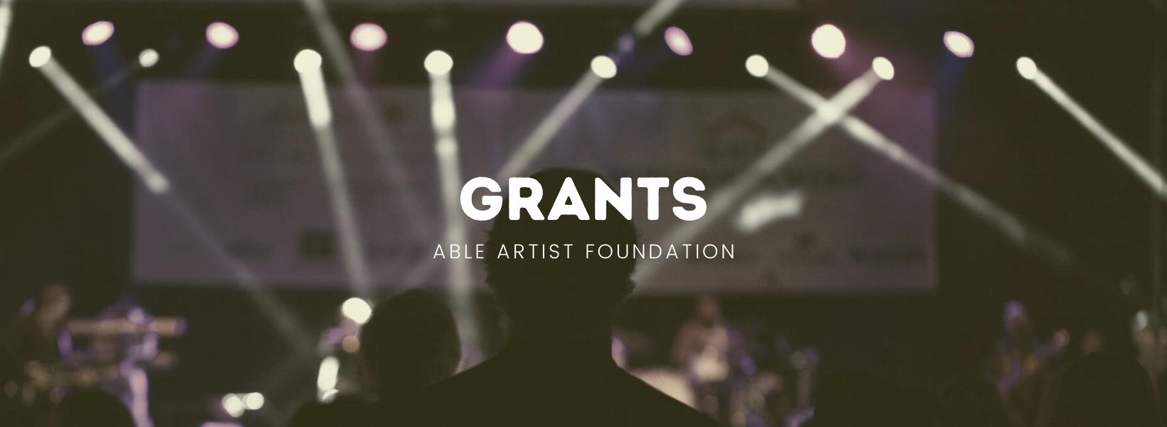 Graphic with text: Contests - Able Artist Foundation